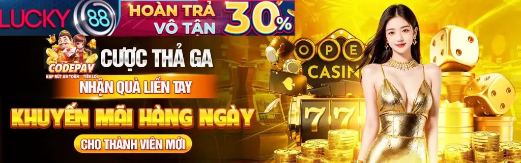 Thưởng nạp tiền đầu tiên casino new88.com